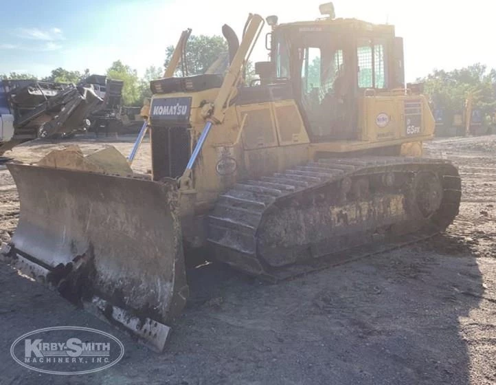 Used Komatsu Dozer under sun